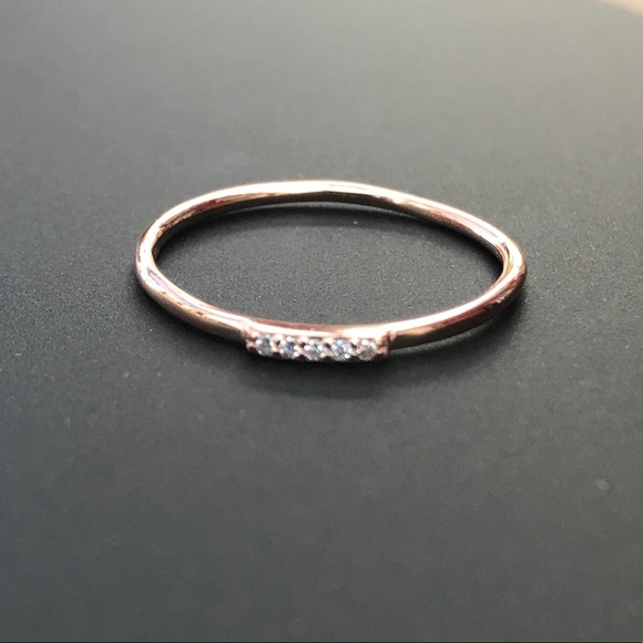 Top Selling Ring! Dainty Stackable Rose Gold Ring - Picture 6 of 8